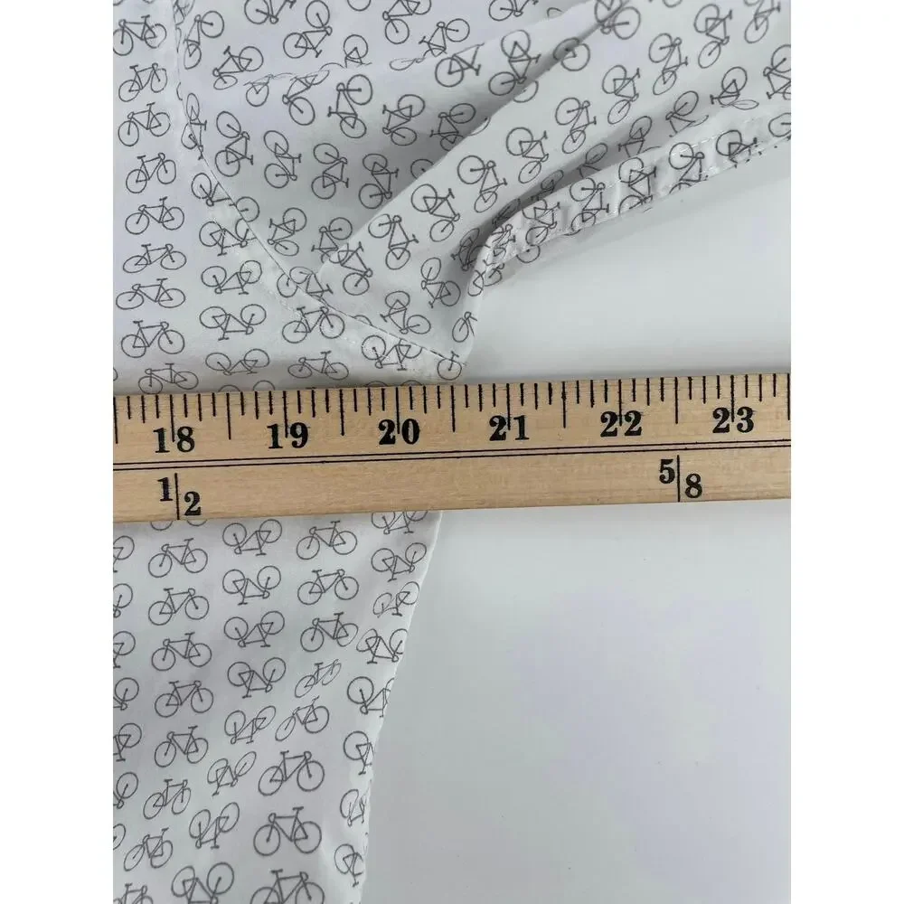 Banana Republic Dress Shirt Men’s M Slim Fit Bicycle Graphic